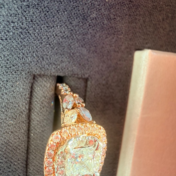 Monique Lhuillier 14K Rose Gold Diamond Ring - Picture 2 of 9